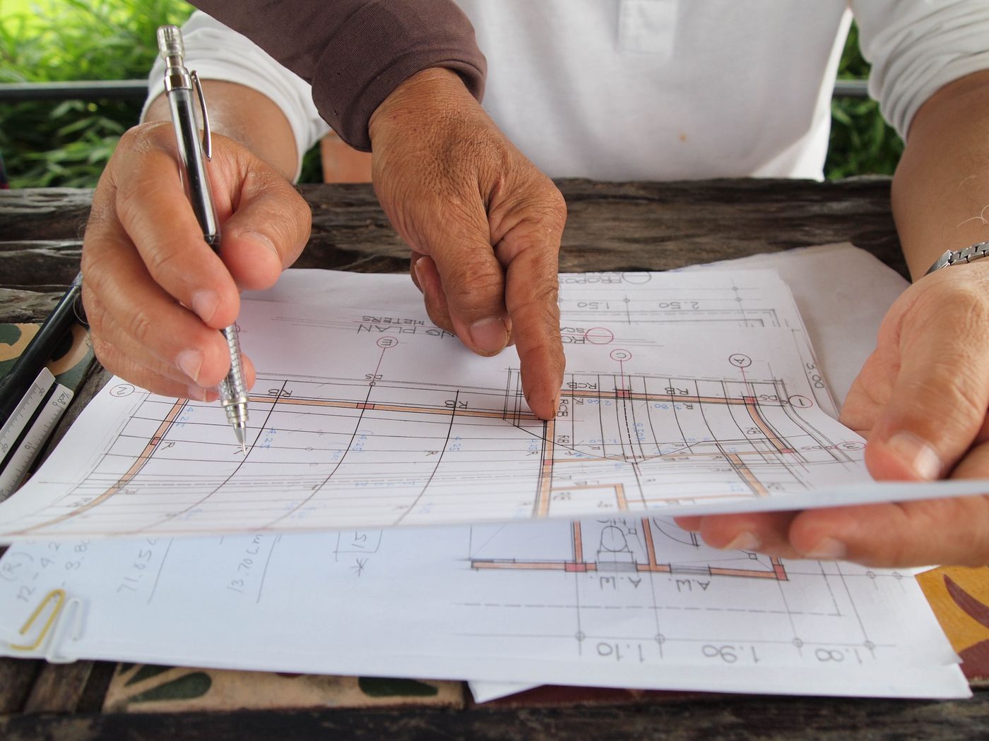 Estudio de un proyecto sobre plano